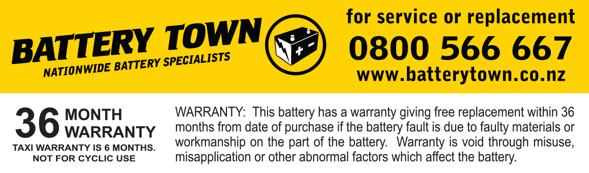 Battery Town Warranty