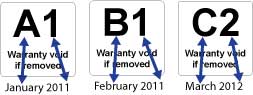 Warranty Period Label